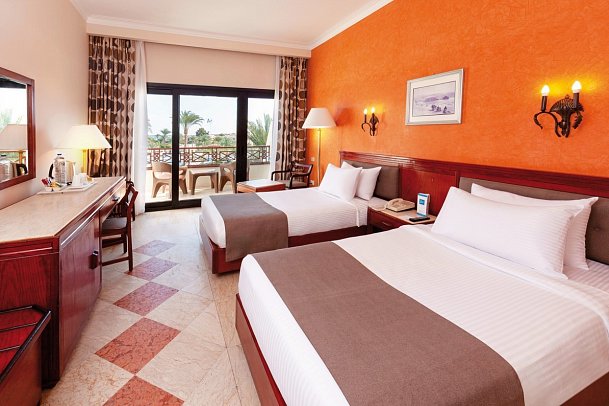 Pharaoh Azur Resort - Wohnbeispiel Doppelzimmer Standard Poolblick (Zimmercodierungen DGP & DCP)