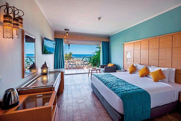 Prima Life Makadi Resort - Wohnbeispiel Doppelzimmer Meeresfront (Zimmercodierungen DBO & DCO)