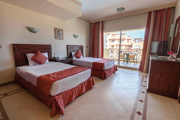 Imperial Shams Abu Soma - Wohnbeispiel Doppelzimmer seitl. Meerblick (Zimmercodierungen DB1, DP1, DC1, DPN, DGN & DCN)