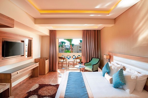 Pickalbatros Aqua Blu Resort Hurghada - Wohnbeispiel Doppelzimmer Poolblick (Zimmercodierungen D1P & DCP)