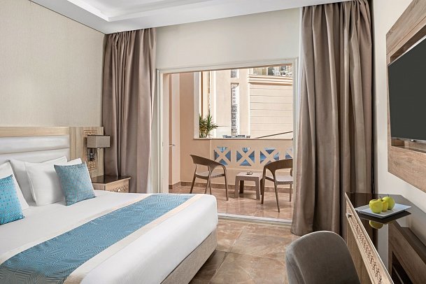 Pickalbatros Aqua Blu Resort Hurghada - Wohnbeispiel Familienzimmer Gartenblick (Zimmercodierung F1G)