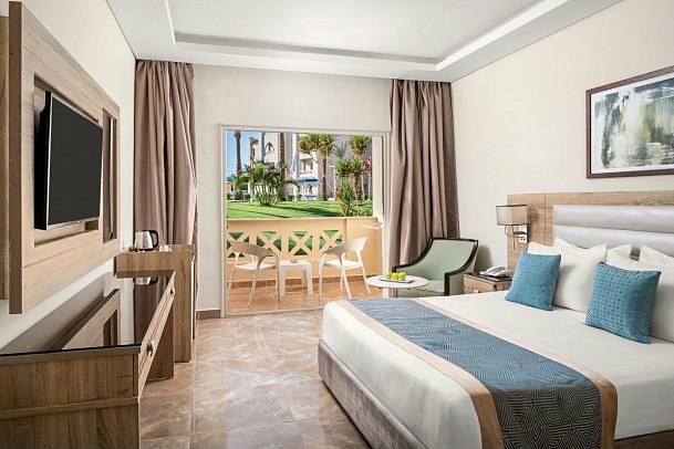 Pickalbatros Aqua Blu Resort Hurghada - Wohnbeispiel Doppelzimmer Gartenblick (Zimmercodierungen DGG, D1G, DCP & DP1)