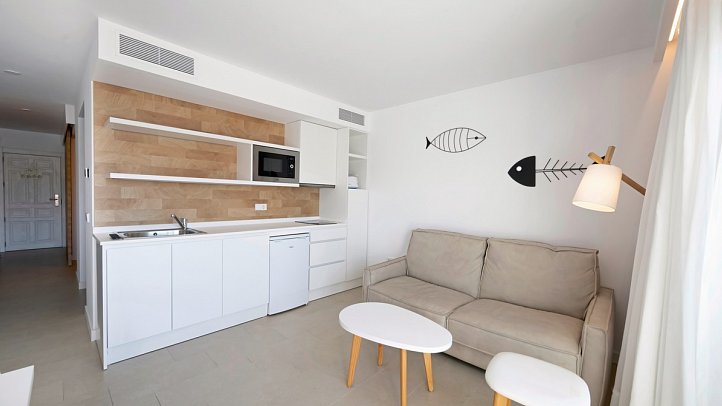 Es Pujols Appartements - Wohnbeispiel Appartement 1 Schlafzimmer (Zimmercodierung AB1)
