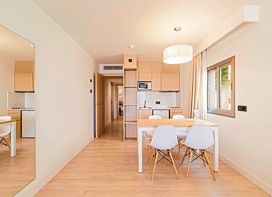 THB Los Molinos - Wohnbeispiel Appartement 1 Schlafzimmer (Zimmercodierung AB1)