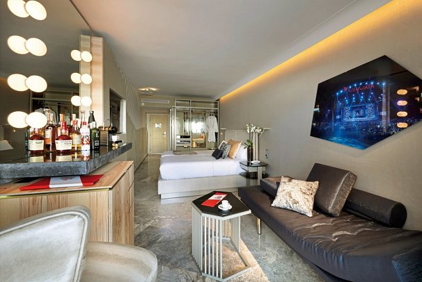 Ushuaïa Ibiza Beach - Wohnbeispiel Doppelzimmer Superior Swim-Up (Club) (Zimmercodierung DSQ)