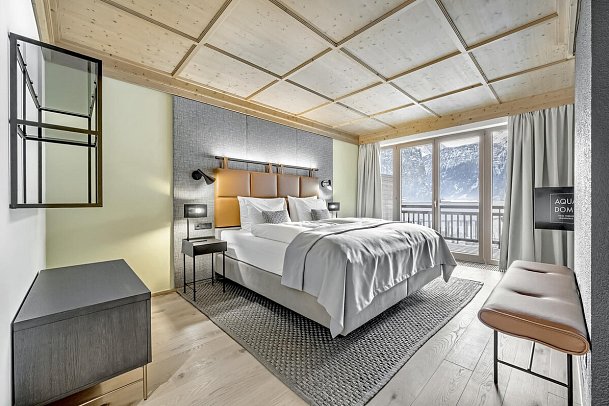 AQUA DOME - Tirol Therme Längenfeld - Wohnbeispiel Juniorsuite Freiraum (Zimmercodierung JB1)