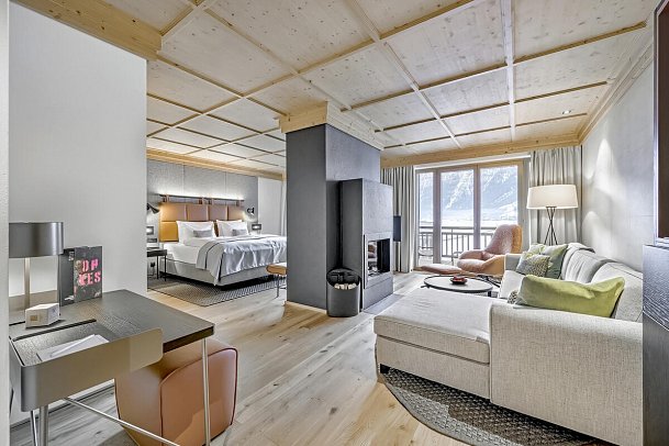 AQUA DOME - Tirol Therme Längenfeld - Wohnbeispiel Juniorsuite Freiraum (Zimmercodierung JB1)