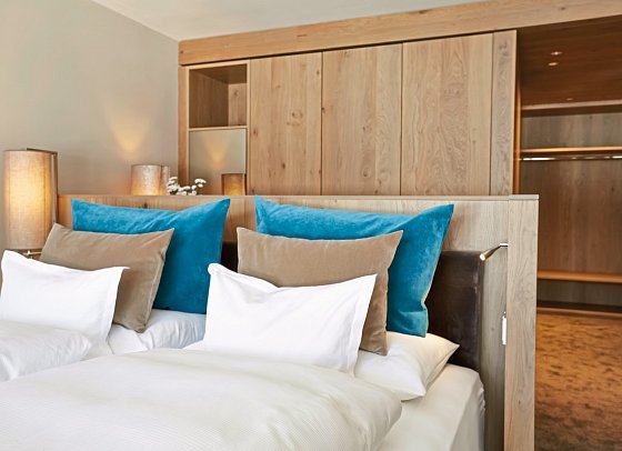 Entners am See - Wohnbeispiel Doppelzimmer Bergblick (Zimmercodierung D1B)