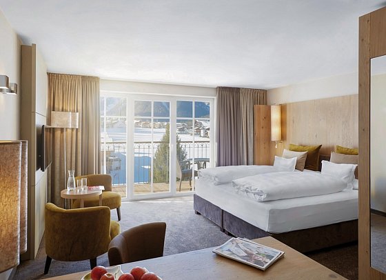 Entners am See - Wohnbeispiel Doppelzimmer Bergblick (Zimmercodierung D1B)