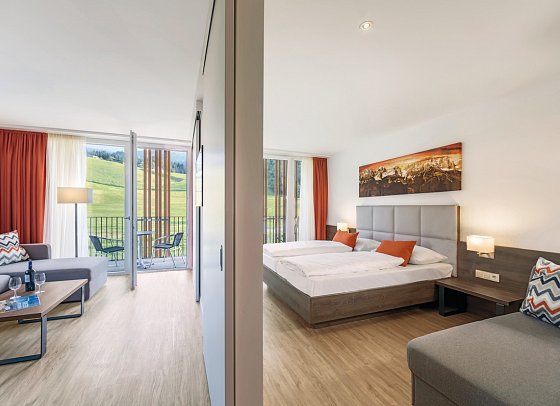 alpenhotel Kaiserfels - Wohnbeispiel Juniorsuite (Zimmercodierung JB1)