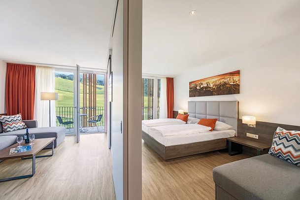 alpenhotel Kaiserfels - Wohnbeispiel Juniorsuite (Zimmercodierung JB1)
