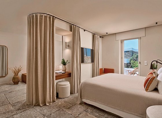 Mykonos Theoxenia - Wohnbeispiel Suite Deluxe Gartenblick (Zimmercodierung WDG)