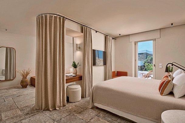 Mykonos Theoxenia - Wohnbeispiel Suite Deluxe Gartenblick (Zimmercodierung WDG)