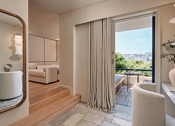 Mykonos Theoxenia - Wohnbeispiel Suite Deluxe Gartenblick (Zimmercodierung WDG)