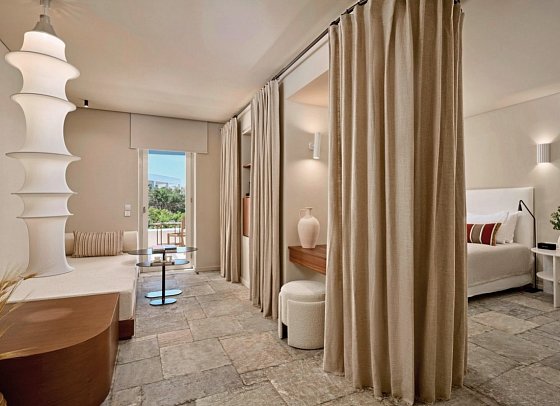 Mykonos Theoxenia - Wohnbeispiel Suite Deluxe Gartenblick (Zimmercodierung WDG)