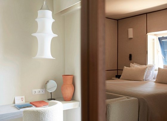 Mykonos Theoxenia - Wohnbeispiel Doppelzimmer Gartenblick (Zimmercodierung DBG)
