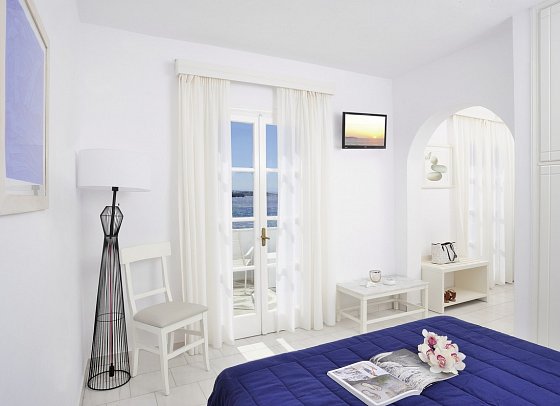 Mykonos Beach - Wohnbeispiel Doppelzimmer Meerblick (Zimmercodierung DBM)