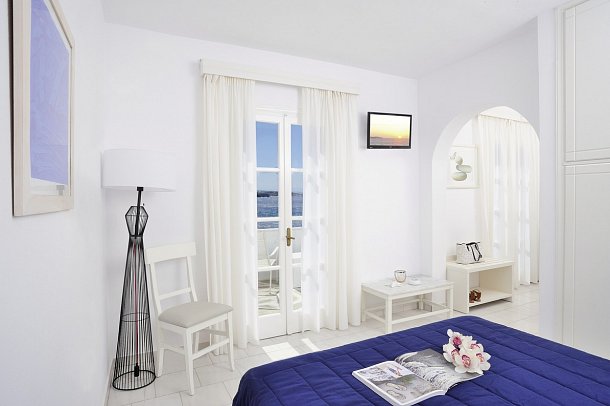 Mykonos Beach - Wohnbeispiel Doppelzimmer Meerblick (Zimmercodierung DBM)