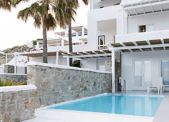 Mykonos Blu a Grecotel Resort to Live - Wohnbeispiel Suite Open Plan mit Privatpool (Zimmercodierung WBR)