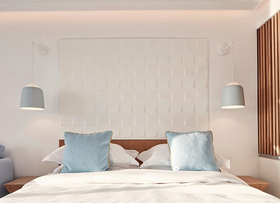 Myconian Korali - Wohnbeispiel Doppelzimmer Deluxe Inopos Landblick (Zimmercodierung DDL)