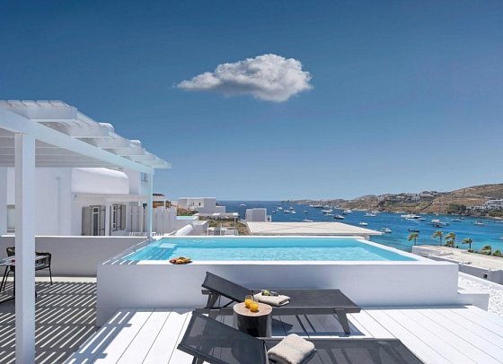 Deliades - Wohnbeispiel Collection Suite Meerblick Privatpool (Zimmercodierung W1R)