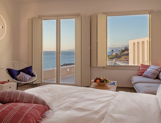 Boheme Mykonos - Wohnbeispiel Suite Superior Meerblick (Zimmercodierung WSM)