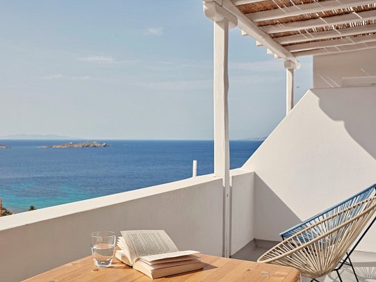 Boheme Mykonos - Wohnbeispiel Suite Meerblick (Zimmercodierung WBM)