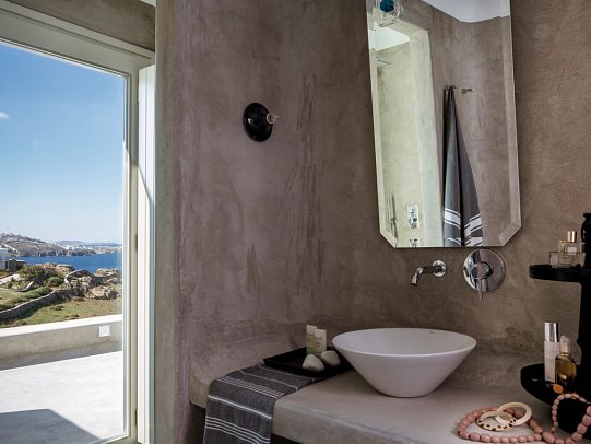 Boheme Mykonos - Wohnbeispiel Suite Meerblick (Zimmercodierung WBM)