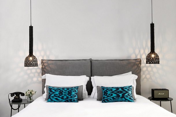 Boheme Mykonos - Wohnbeispiel Suite Deluxe Meerblick (Zimmercodierung WDM)