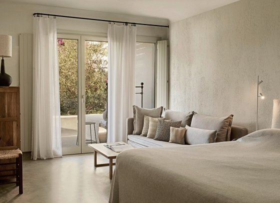Boheme Mykonos - Wohnbeispiel Suite Deluxe Meerblick (Zimmercodierung WDM)