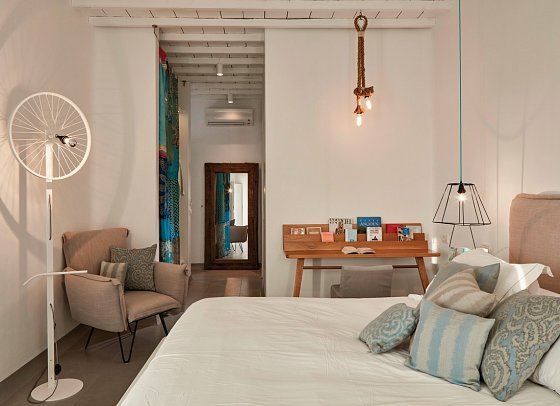 Boheme Mykonos - Wohnbeispiel Suite Deluxe Meerblick (Zimmercodierung WDM)