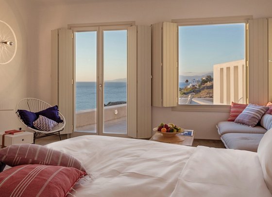 Boheme Mykonos - Wohnbeispiel Suite Superior Meerblick (Zimmercodierung WSM)