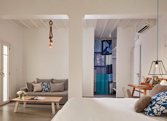 Boheme Mykonos - Wohnbeispiel Suite Superior Meerblick (Zimmercodierung WSM)