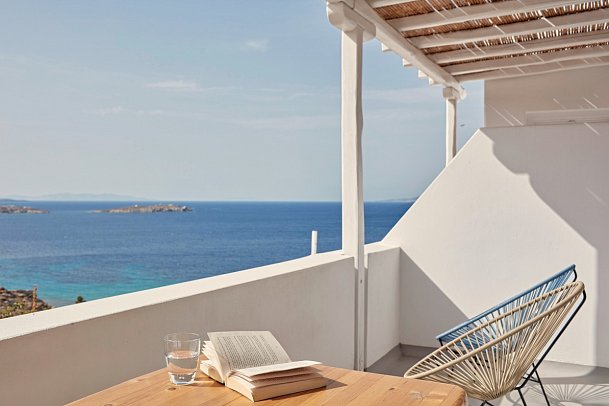 Boheme Mykonos - Wohnbeispiel Suite Superior Meerblick (Zimmercodierung WSM)