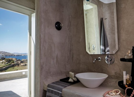 Boheme Mykonos - Wohnbeispiel Suite Honeymoon Meerblick (Zimmercodierung WHM)