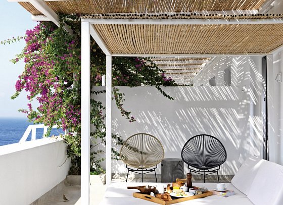 Boheme Mykonos - Wohnbeispiel Suite Honeymoon Meerblick (Zimmercodierung WHM)