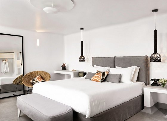 Boheme Mykonos - Wohnbsp. Suite Bohemian Meerblick mit Outdoor-Jacuzzi (Zimmercodierung W1M)
