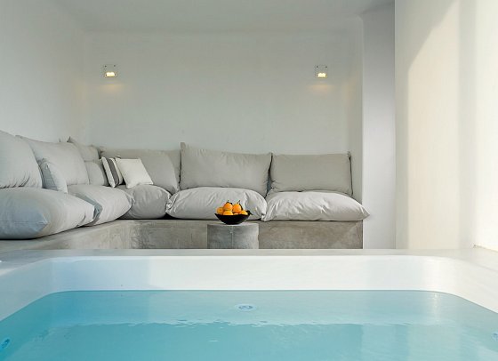 Boheme Mykonos - Wohnbsp. Suite Bohemian Meerblick mit Outdoor-Jacuzzi (Zimmercodierung W1M)
