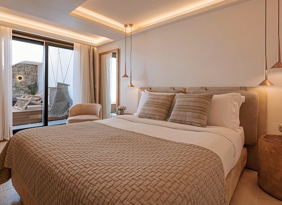 Asty Mykonos Hotel & Spa - Wohnbeispiel Doppelzimmer Superior (Zimmercodierung DS1)