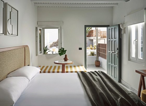 NUMO Mykonos Boutique Resort - Wohnbeispiel Doppelzimmer Evergreen Retreat (Zimmercodierung DSG)