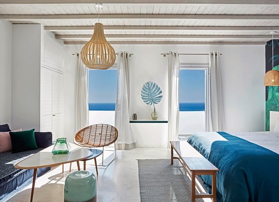 Kouros Hotel & Suites - Wohnbeispiel Suite Superior Meerblick (Zimmercodierung WSM)