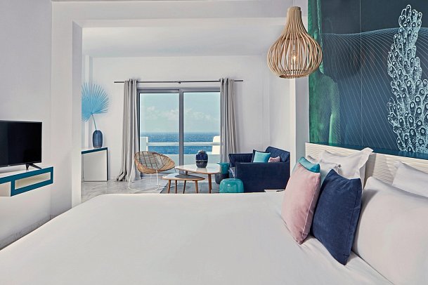 Kouros Hotel & Suites - Wohnbeispiel Suite Superior Meerblick (Zimmercodierung WSM)