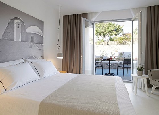 Livin Mykonos - Wohnbeispiel Doppelzimmer Gartenblick (Zimmercodierung DBG)