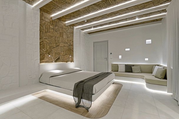 Boutiquehotel Andronikos - Wohnbeispiel Doppelzimmer Superior Gartenblick (Zimmercodierung DSG)