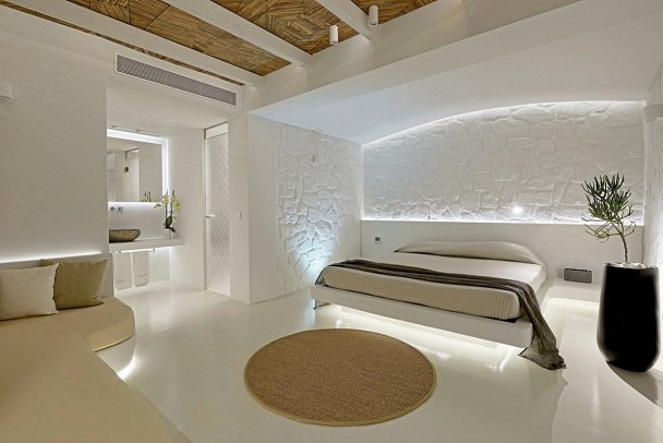 Boutiquehotel Andronikos - Wohnbeispiel Doppelzimmer Superior Gartenblick (Zimmercodierung DSG)