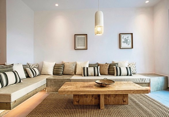 Boutiquehotel Andronikos - Wohnbeispiel Juniorsuite Gartenblick (Zimmercodierung JBG)