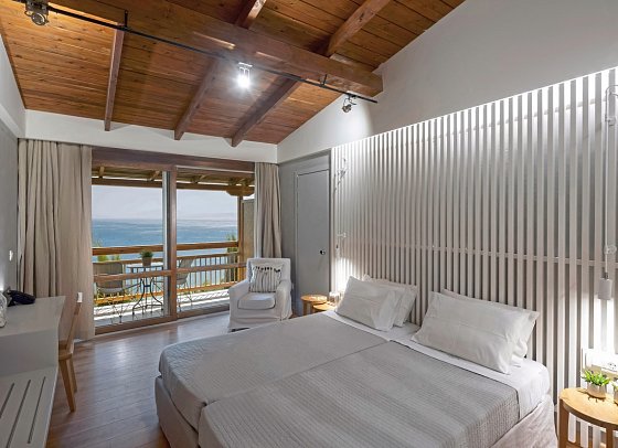 Atrium - Wohnbeispiel Doppelzimmer Deluxe Meerblick (Zimmercodierung DDM)