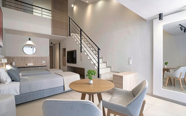 Kassandra Bay Resort & Spa - Wohnbeispiel Maisonette Meerblick (Zimmercodierung MBM)