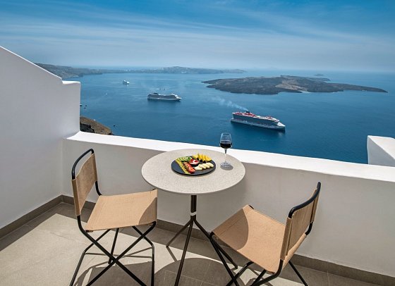Ira Hotel & Spa - Balkon Doppelzimmer Superior Meerblick (Zimmercodierung DSM)
