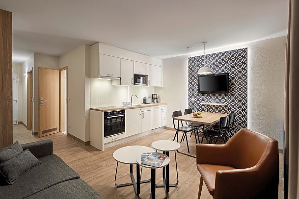 Ferien- und Freizeitpark Weissenhäuser Strand - Wohnbeispiel Luv und Lee 2 Raum Appartement 41 qm (Zimmercodierungen AB1, AB3, AB4 & AB5)